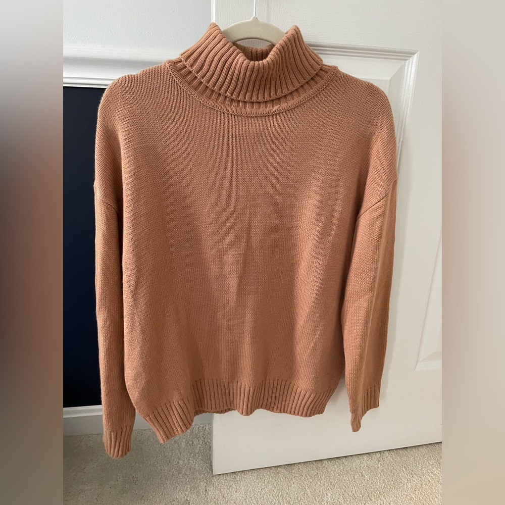 BUNDLE & SAVE- brown cowl neck sweater